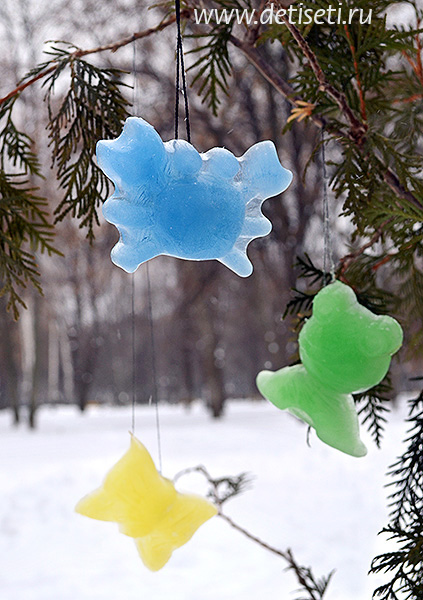 Новогодний декор: ледяные украшения