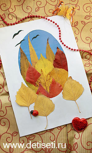 160 поделок из осенних листьев для детей