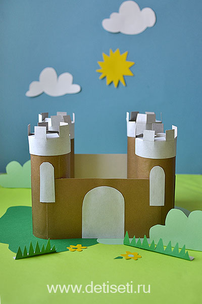 Замок из картона своими руками — Поделки для детей